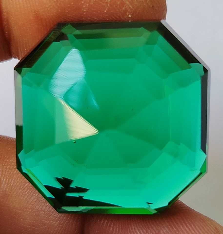 Esmeralda colombiana verde grande 113,2 quilates corte cuadrado piedras preciosas sueltas regalo para mujer Foto 4 de 4
