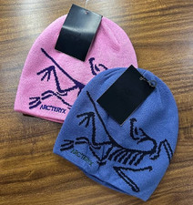 Arc'teryx Bird Head Toque Set of 2 Pink Lavender Merino Wool Beanie Hats Winter