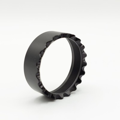 Stainless Steel Striking Bezel For Convoy C8, C8+, M21A Sawtooth Shape Emergency