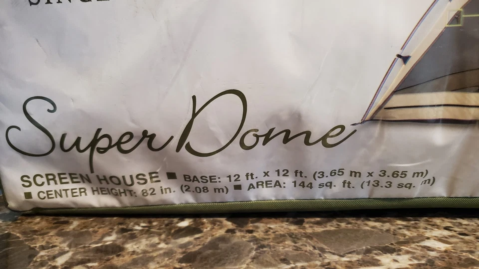 NUEVA Casa de Pantalla Super Domo Wenzel 12'x12' De Colección 144 Pies Cuadrados (Altura Central 82") Foto 2 de 4