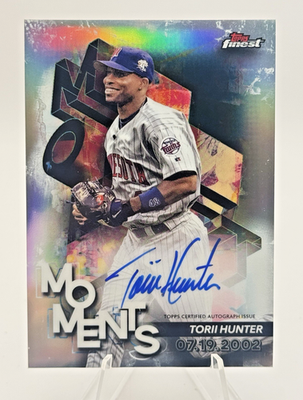 #ad Torii Hunter 2024 Topps Finest Moments Auto #FMA TH Refractor $12.99