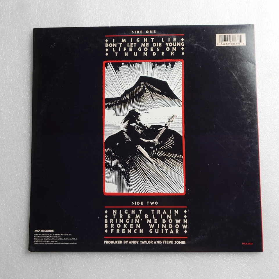 Andy Taylor Thunder LP Vinyl Album Record Rock Pop - Image 2 of 4