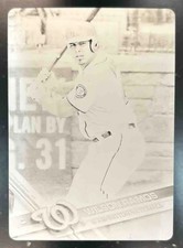 2017 Topps Wilson Ramos Printing Plate Black 1/1 #191 Washington Nationals