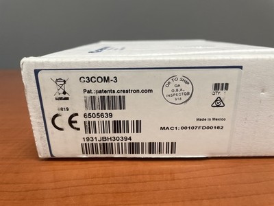 Crestron C3COM-3 3-Series Control Card 6505639