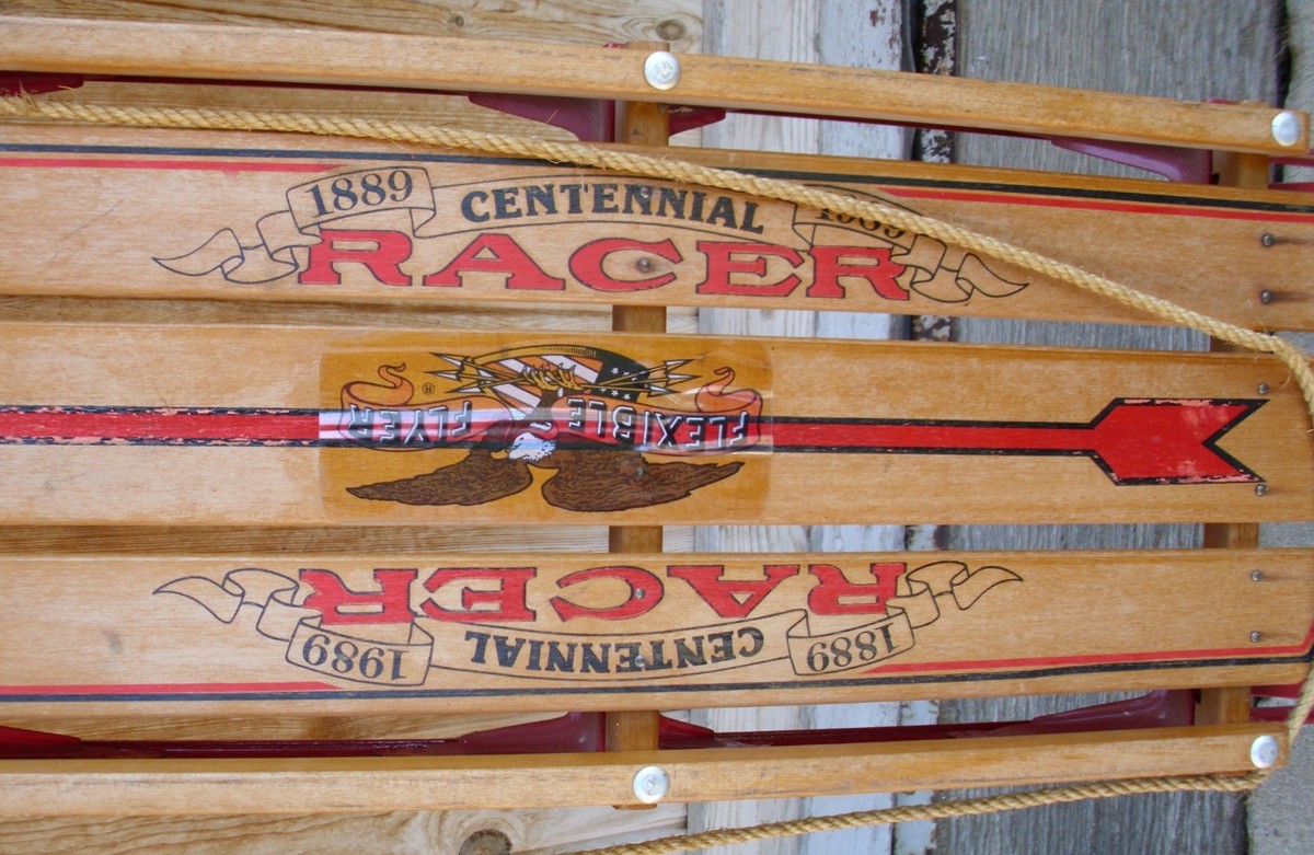 FLEXIBLE FLYER RACER LIMITED CENTENIAL RAIL WOOD 50