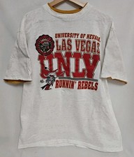 Vintage UNLV Runnin Rebels T Shirt Mens Size XL 90s NCAA Red Made In USA Single