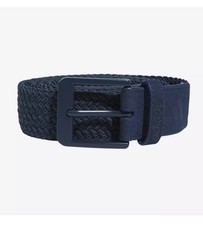 adidas golf braided stretch belt size L/XL Navy Blue