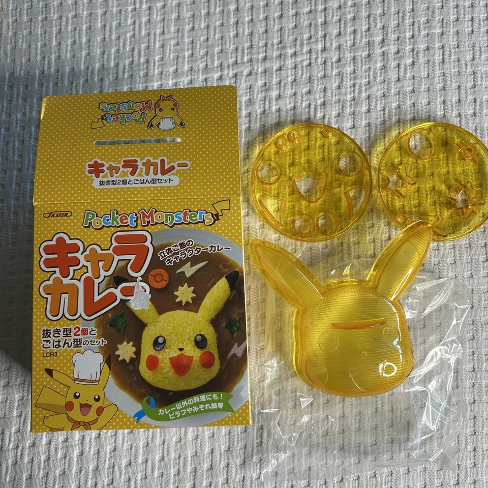 Набор для украшения конькобежца Pokemon Pikachu Deco Curry рисовая форма кавай сделано в Японии - Изображение 3 из 4