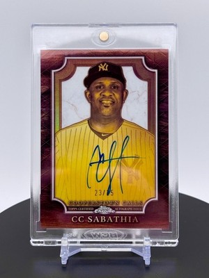2025 Topps Chrome Cooperstown Calls CC Sabathia Auto /25 SSP HOF Yankees RARE