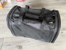 Black Soft-Sided small Dog or cat Travel Carrier Crate, Mesh Panels, Handles