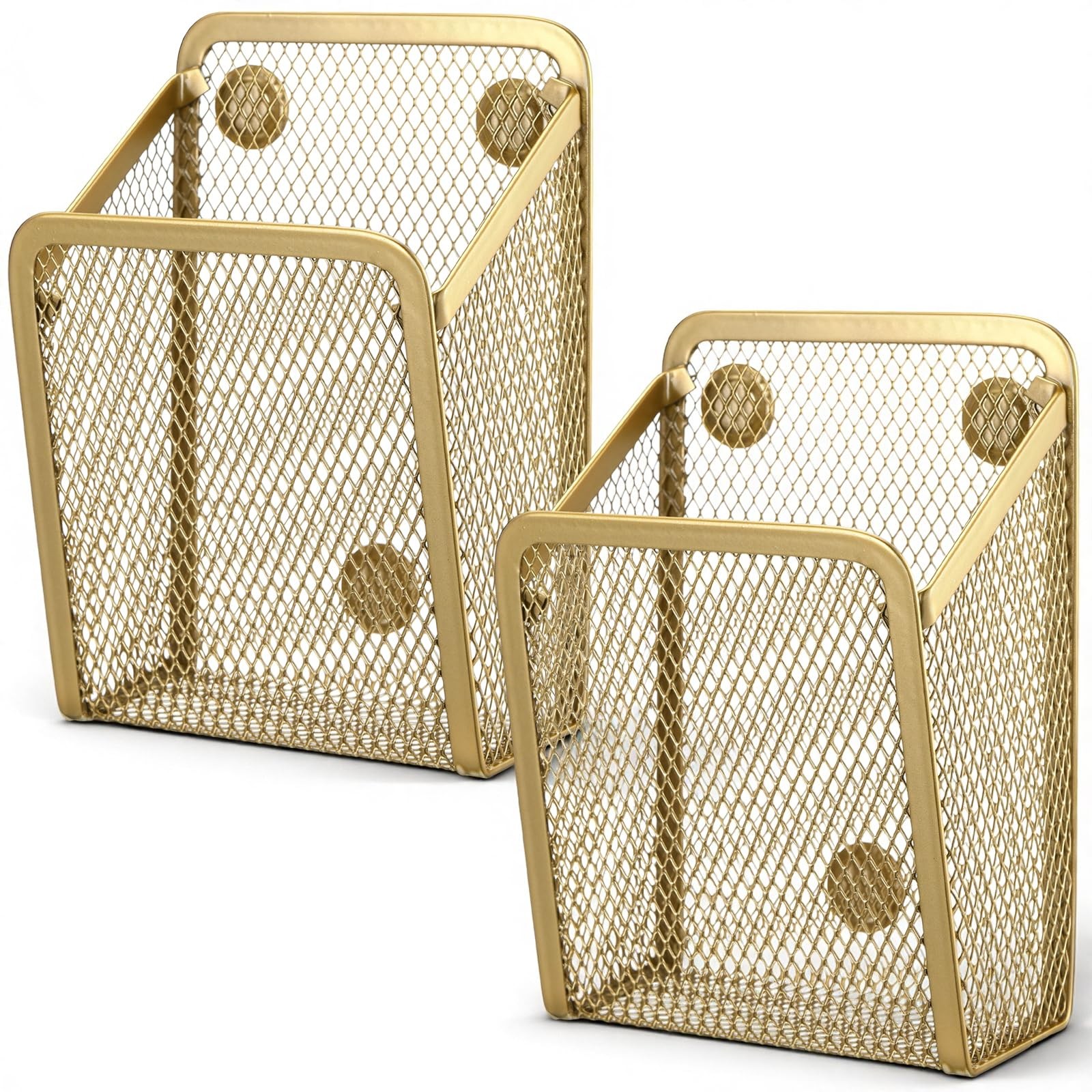 Holder Mesh Stainless Steel Pen Basket Magnetic P...