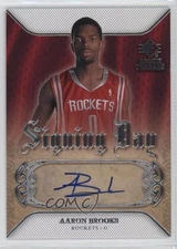 2007-08 SP Rookie Threads Signing Day Aaron Brooks #SD-AB Auto RC