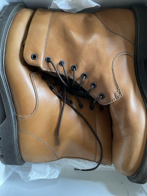 Gold slipper shoes ankle boots leather men 43 Made in Italy