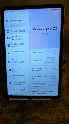 Xiaomi Pad Mini 12 GB + 512 GB, Schwartz, Android 16, OVP
