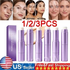 1-3xFacelove Foundation Stick, Changing Foundation Stick, 2-in-1 Waterproof Long