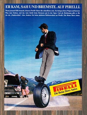 Pirelli Reifen - Reklame Werbeanzeige Original-Werbung 1988 (6)