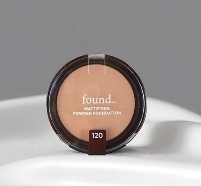 FOUND Beauty Natural Mineral Mattifying Powder Foundation 120 FAIR 0.28 oz