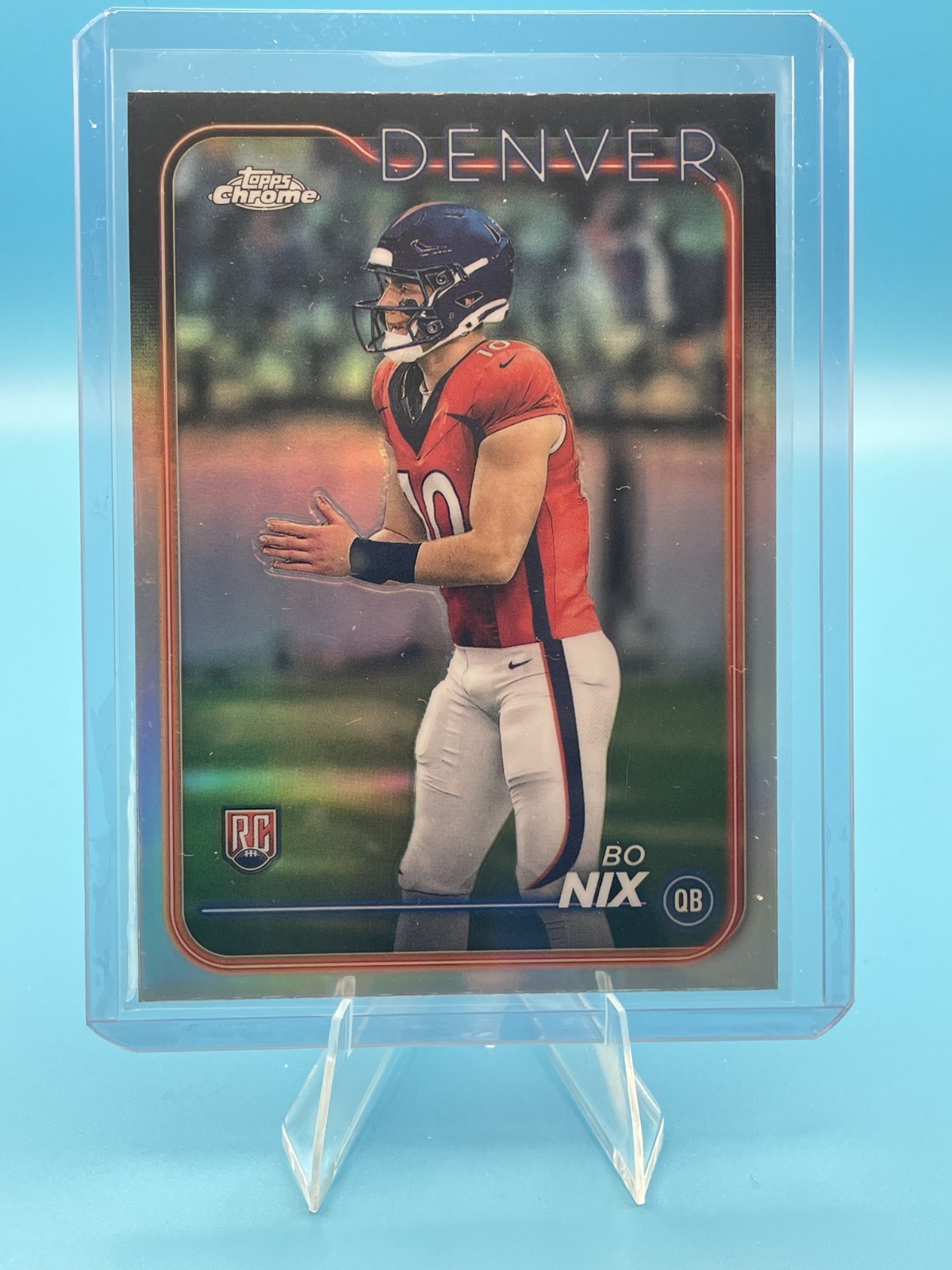 2024 Topps Chrome Refractor #206 Bo Nix (RC)