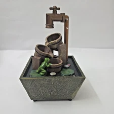 Newport Coast Collection Farmhouse Desk Water Fountain W LED Never Used