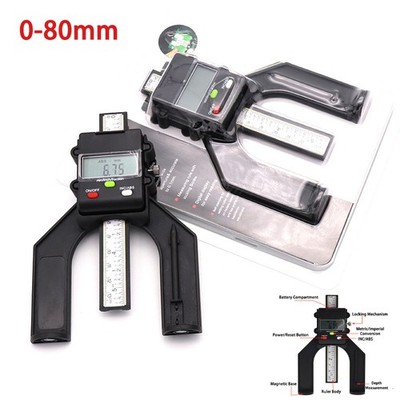 0-80mm Magnetic Digital Height Depth Gauge Router Table Measure Wood Work Tool