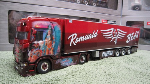 WSI 01-4714 SCANIA CS20H + 01-4440 SEMI-REMORQUE FRIGO CHEREAU ROMUALD BEAU NEUF - Photo 1/21