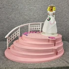 Vintage 1990 Barbie #7414 Musical Jewelry Box ARCO Storage Bin Spinning Figure