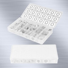 450 Pcs Aluminum Sealing Rings Gaskets Flat Washers Metal Kit Assorted