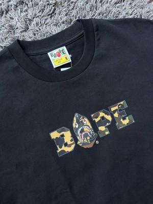 A Bathing Ape 1st Camo Logo Tee | Black | Size Medium | BAPE Relaxed Shark