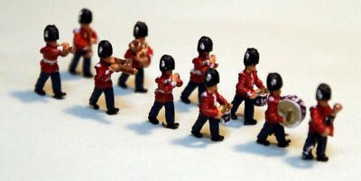 10 Guard Marching Band A113p BEMALT N Spurweite Langley Modelle Menschen Figuren