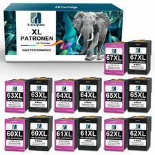 Black Color Ink Cartridges 60XL 61XL 62XL 63XL 64XL 65XL 67XL for HP Printer lot