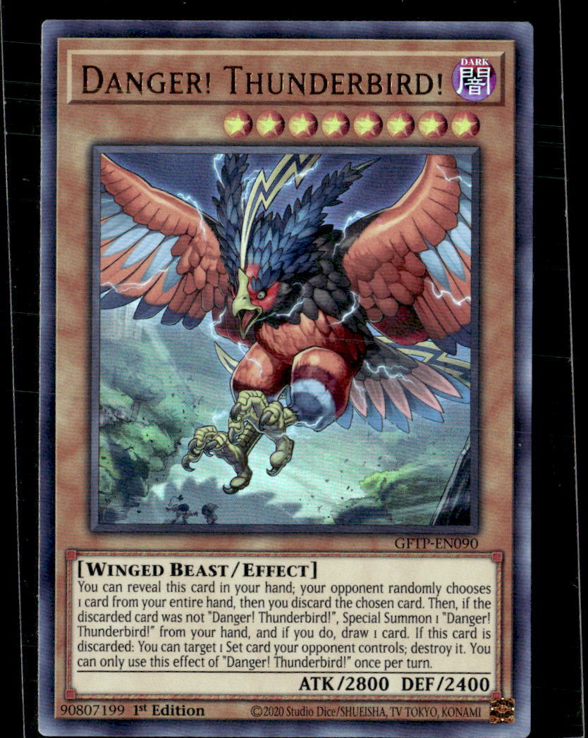 Yugioh Danger Thunderbird GFTP-EN090 Ghosts from the Past 1st Edition | eBay
