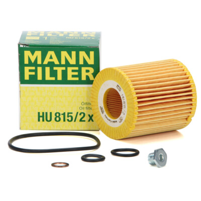 MANN HU815/2x Ölfilter + Schraube für BMW E81/88 E46 E90/91 N40 N42 N43 N45 N46