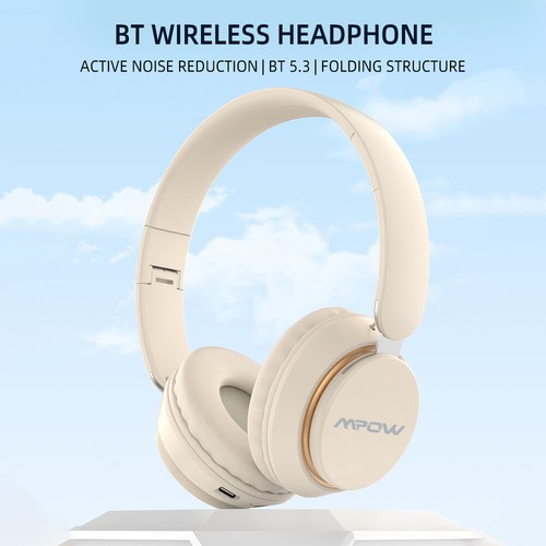 MPOW Active Noise Cancelling Wireless Headphones Bluetooth Earphone headset Mic - Picture 5 of 16