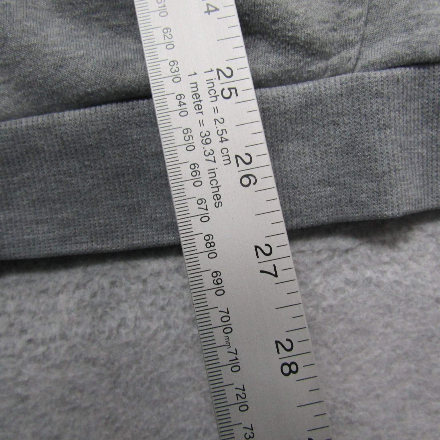 VETEMENTS Dunlop Felpa Donna Corta con Cappuccio XL Grigio Manica Lunga Full Zip