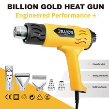 Heat Gun Hot Air Gun w/ 5Nozzles 2Temperature Settings Overload Protection 1800W