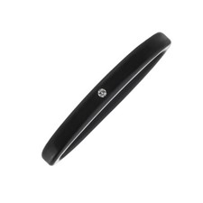 Magnetix Armband aus hautfreundlichem Silikon 5142 Schwarz (B.8mm) Magnetschmuck