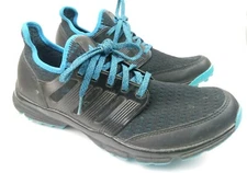 Adidas Mens Black Blue Climacool Golf Spikeless Cleat Shoes Q44600 Sz 9 US 