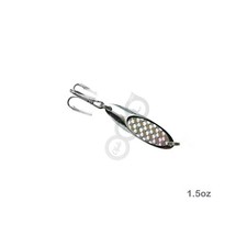 1.5oz Fishing Kast Spoon jig Trolling Casting Fish Lure Silver Laser 1-1/2oz New