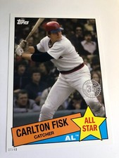 2020 Topps All Stars 1985 Jumbo 5x7 Carlton Fisk Red Sox 85AS27 17/49