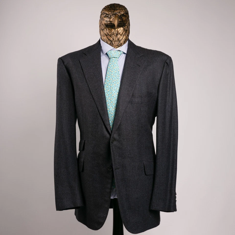 NWT $2650 PATRICK HELLMANN by ATTOLINI Wool 100'S Sport Coat Midnight 47US/57IT - Image 4 of 4