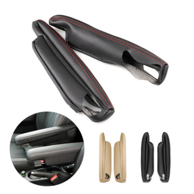 Driver&Passenger 2*Seat Armrest Handle Leather Cover For Land Rover Freelander 2