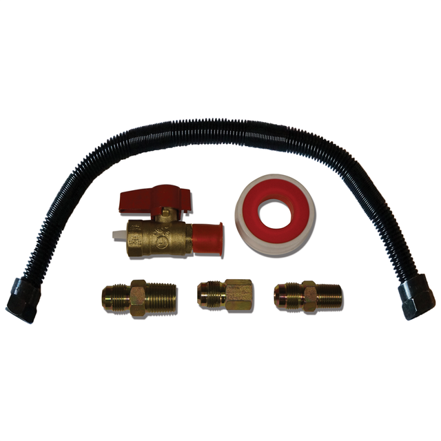 18" Whisper Free Universal Gas Appliance Hookup Kit Black Finish eBay