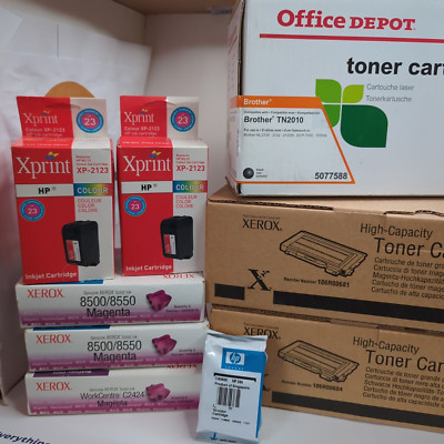 Xerox Hewlett Packard Office Depot X Print Toner und Druckertinte Konvolut 9 Stück