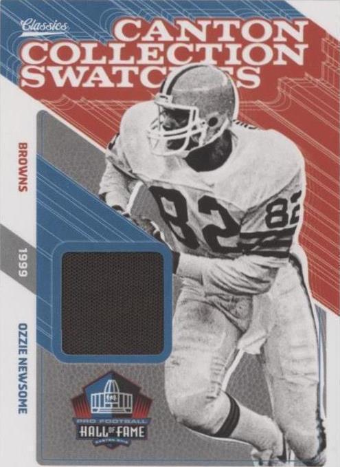 Canton Collection 2018 Panini Classics - Canton Collections Swatches Ozzie Newsome #18 ...