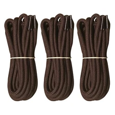 3Pair Heavy Duty Work Boot Laces Shoelaces for Hiking Boots Sneakers 24" to 108"