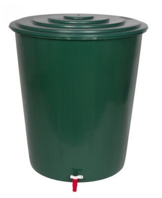 Kreher 300l Kunsstoff Regentonne mit Deckel und Hahn - Grün online 