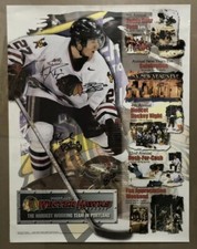 Portland WinterHawks Hockey Poster Team Event Shedule 2000's Signed Signature