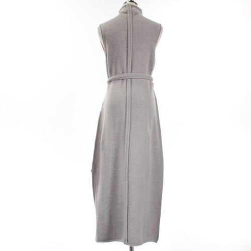 Abito midi Proenza Schouler nuovo con etichetta Zola senza maniche in maglia taglia M in misto lana grigio - Foto 4 di 8