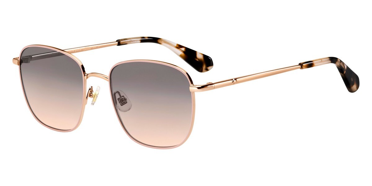 New Kate Spade KS Kiyah/S 35J Pink Metal Square Sunglasses Grey Gradient Lens Kate Spade KS Kiyah/S Metal Womens Square Sunglasses Pink  main image 2