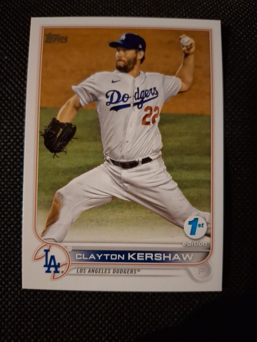 2022 CLAYTON KERSHAW TOPPS 1ST FIRST EDITION BASEBALL CARD #41 LA